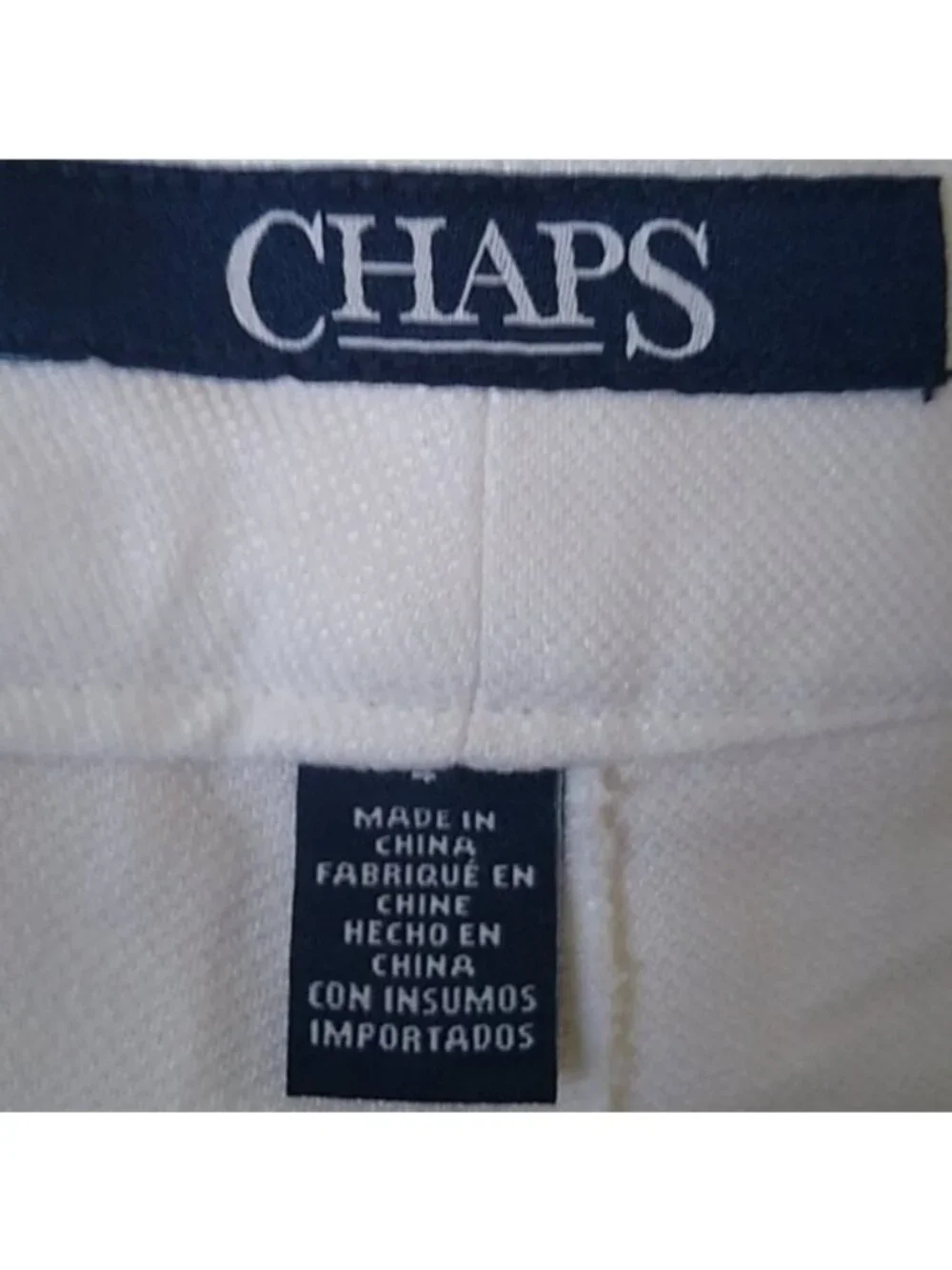 Chaps Linen Blend Pleated Shorts, White, Size 2